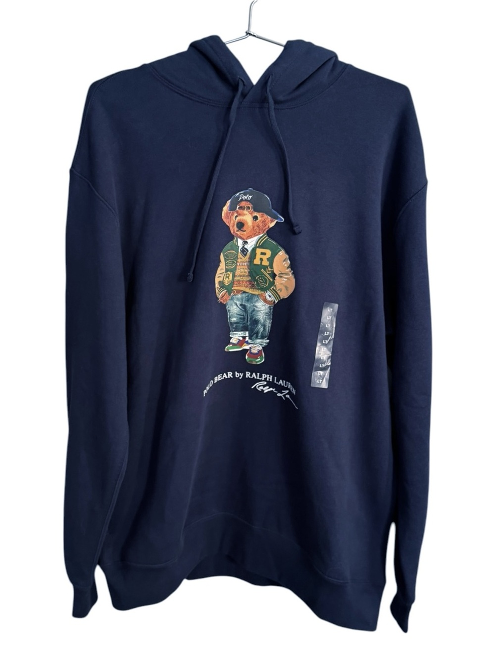 Polo Ralph Lauren Varsity Bear Hoodie | LARGE TALL NWT - Picture 2 of 7